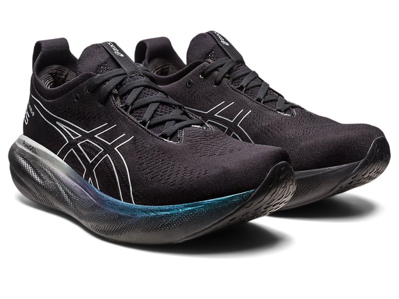 Asics Gel-nimbus 25 Platinum Tenisiće Muške Crne Srebrne | RS6206-568