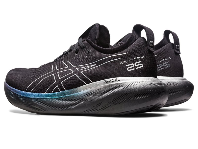 Asics Gel-nimbus 25 Platinum Tenisiće Muške Crne Srebrne | RS6206-568