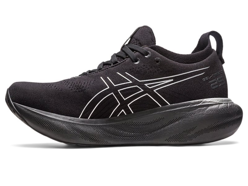 Asics Gel-nimbus 25 Platinum Tenisiće Ženske Crne Srebrne | RS6826-532