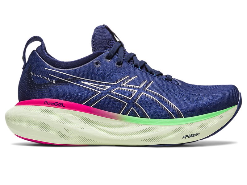 Asics Gel-nimbus 25 Tenisiće Ženske Indigo Plave Srebrne | RS7841-135