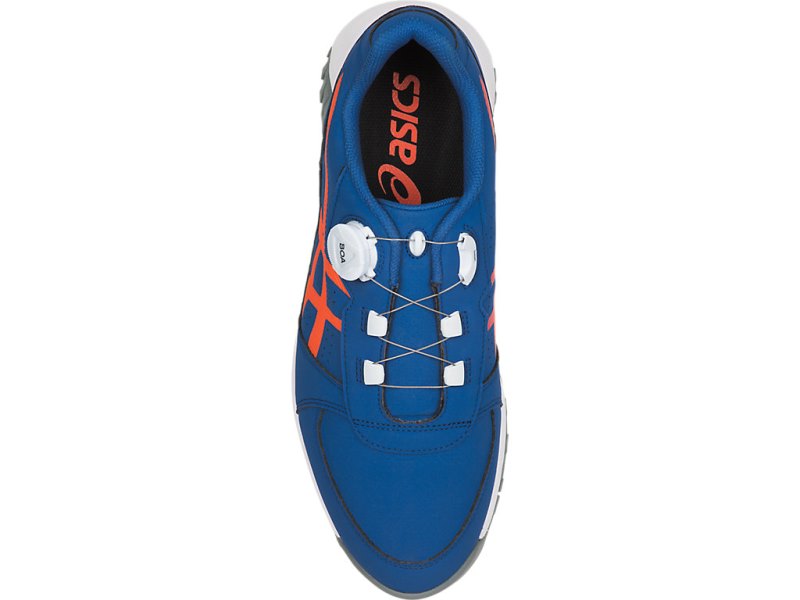 Asics Gel-preshot BOA Cipele Za Golf Muške Kraljevska Plava Narančaste | RS2975-110