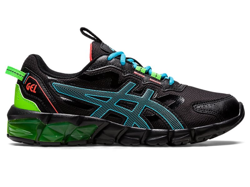 Asics Gel-quantum 90 3 Sports Patike Dječje Crne Svijetlo Tirkizne | RS4019-458