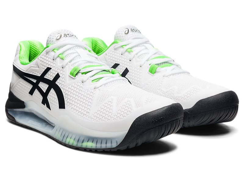 Asics Gel-resolution 8 (2E) Tenisiće Muške Bijele Zelene | RS5008-716