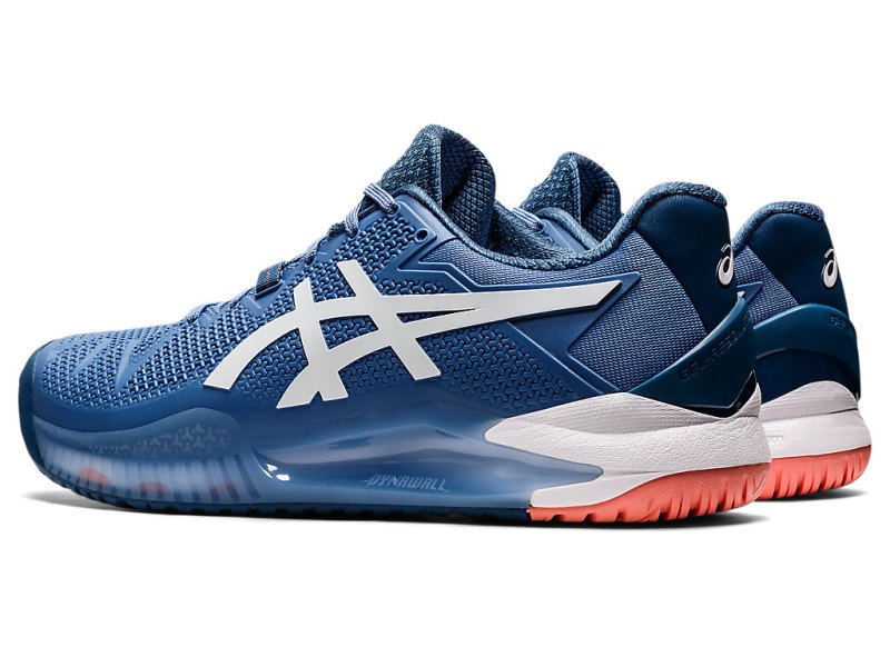 Asics Gel-resolution 8 (2E) Tenisiće Muške Plave Bijele | RS5425-284