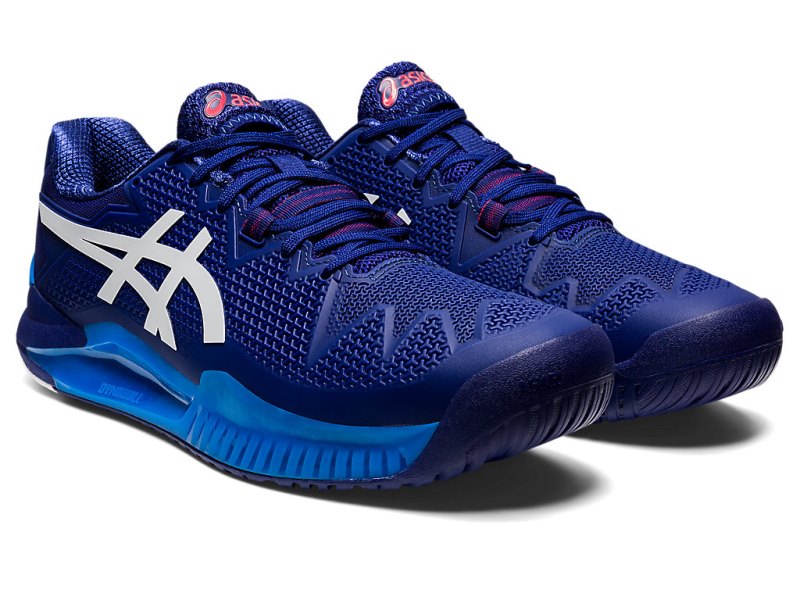 Asics Gel-resolution 8 (2E) Tenisiće Muške Plave Bijele | RS5772-387