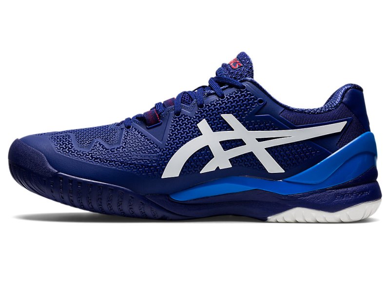 Asics Gel-resolution 8 (2E) Tenisiće Muške Plave Bijele | RS5772-387