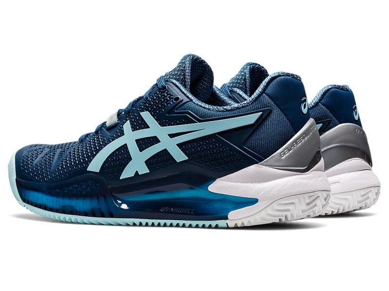 Asics Gel-resolution 8 Clay Tenisiće Ženske Svijetlo Indigo Plave | RS3942-426