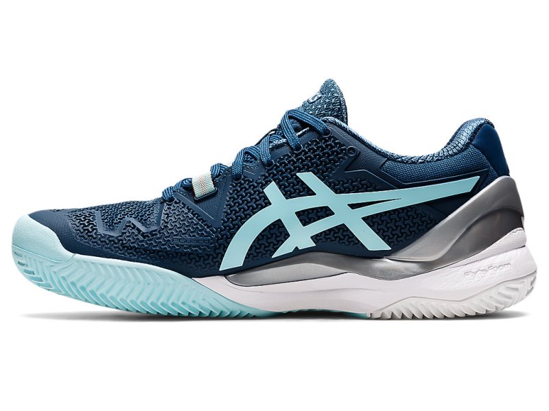 Asics Gel-resolution 8 Clay Tenisiće Ženske Svijetlo Indigo Plave | RS3942-426