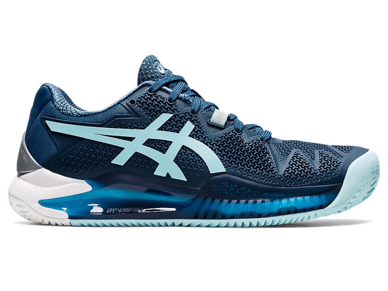 Asics Gel-resolution 8 Clay Tenisiće Ženske Svijetlo Indigo Plave | RS3942-426