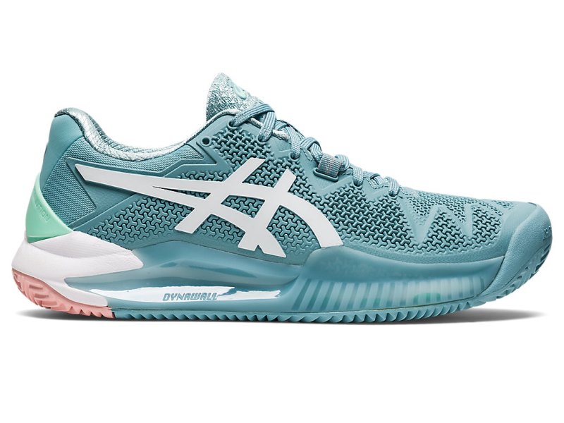 Asics Gel-resolution 8 Clay Tenisiće Ženske Plave Bijele | RS4557-752