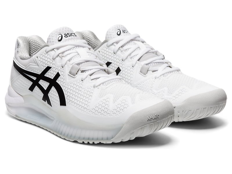 Asics Gel-resolution 8 Tenisiće Ženske Bijele Crne | RS4936-148