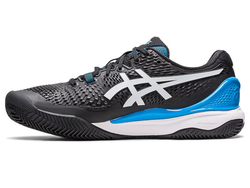 Asics Gel-resolution 9 Clay Tenisiće Muške Crne Bijele | RS6328-396