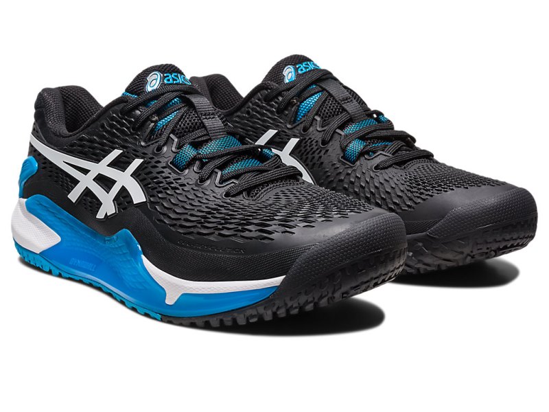 Asics Gel-resolution 9 OC Tenisiće Muške Crne Bijele | RS0503-688