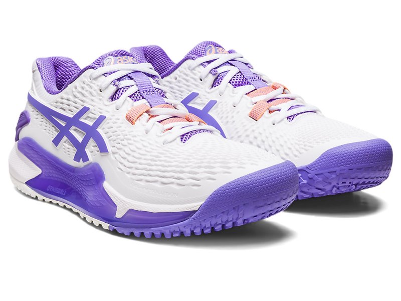 Asics Gel-resolution 9 OC Tenisiće Ženske Bijele Ljubičaste | RS0467-034