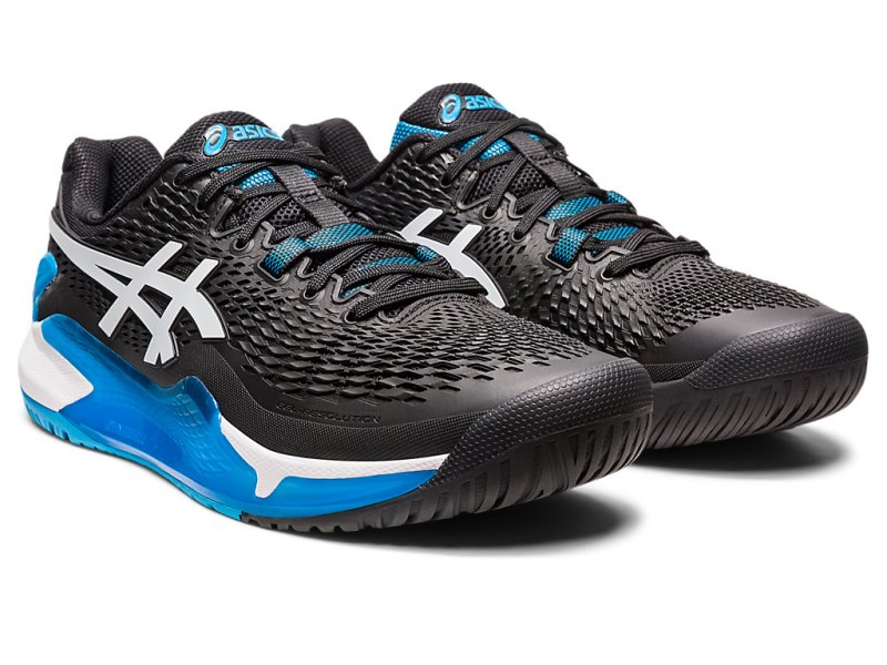 Asics Gel-resolution 9 Tenisiće Muške Crne Bijele | RS2706-488