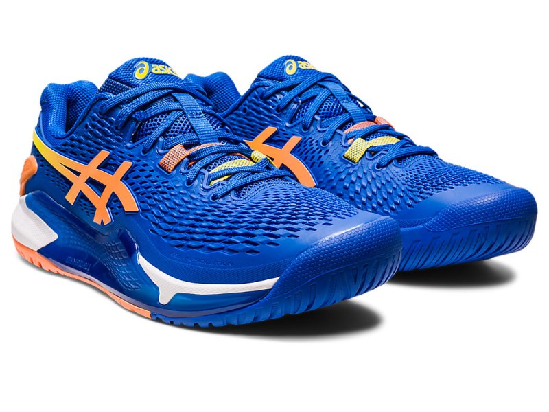 Asics Gel-resolution 9 Tenisiće Muške Plave Narančaste | RS5293-387