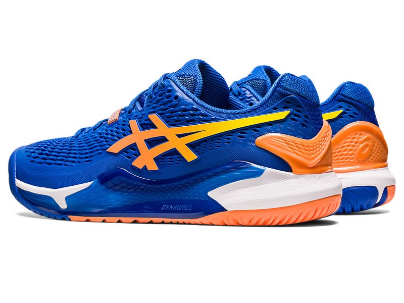 Asics Gel-resolution 9 Tenisiće Muške Plave Narančaste | RS5293-387