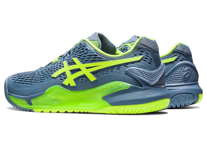 Asics Gel-resolution 9 Tenisiće Muške Sive Plave Zelene | RS8366-117