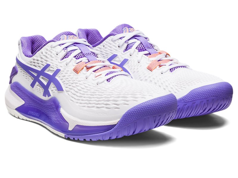 Asics Gel-resolution 9 Tenisiće Ženske Bijele Ljubičaste | RS5295-729