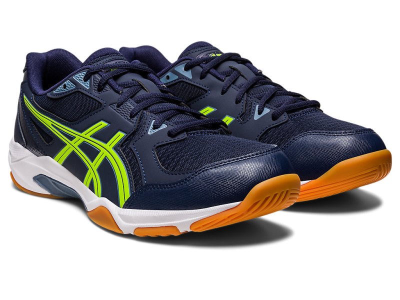 Asics Gel-rocket 10 (2E) Tenisice Za Odbojku Muške Crne Zelene | RS9418-380