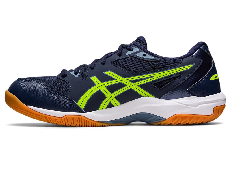 Asics Gel-rocket 10 (2E) Tenisice Za Odbojku Muške Crne Zelene | RS9418-380