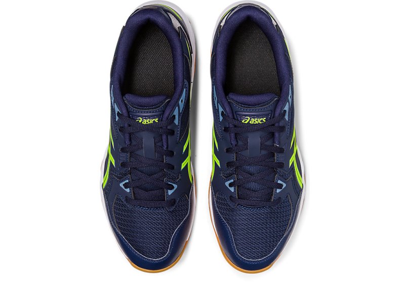 Asics Gel-rocket 10 (2E) Tenisice Za Odbojku Muške Crne Zelene | RS9418-380