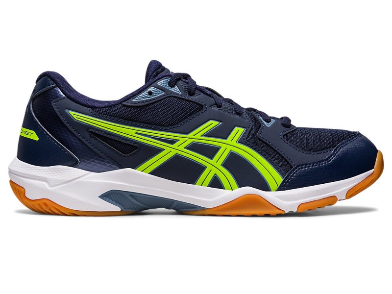 Asics Gel-rocket 10 (2E) Tenisice Za Odbojku Muške Crne Zelene | RS9418-380