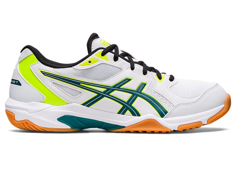 Asics Gel-rocket 10 Tenisice Za Odbojku Muške Bijele Tamno Zelene | RS2869-073