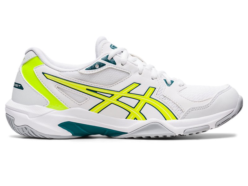 Asics Gel-rocket 10 Tenisice Za Odbojku Ženske Bijele Žute | RS4558-718