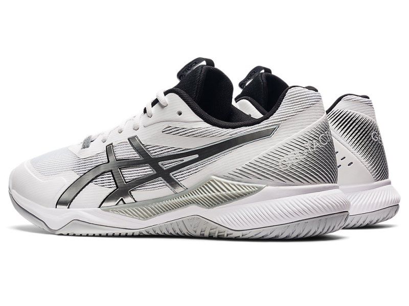 Asics Gel-tactic Tenisice Za Odbojku Muške Bijele Srebrne | RS1604-628