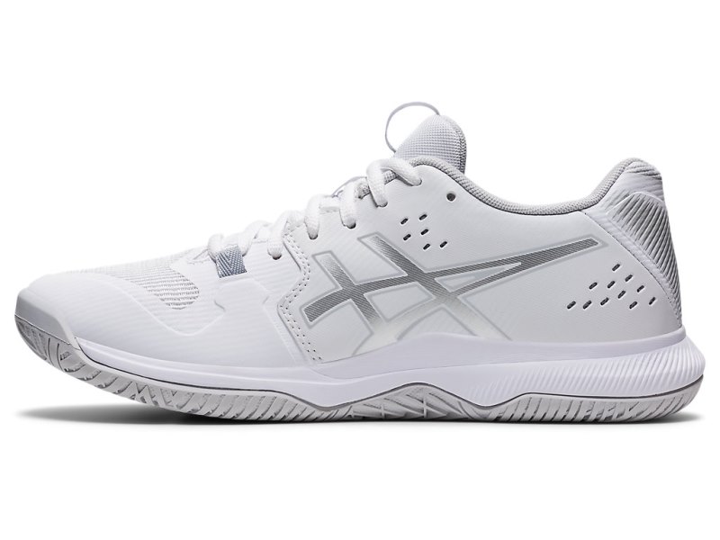 Asics Gel-tactic Tenisice Za Odbojku Ženske Bijele Srebrne | RS7601-612