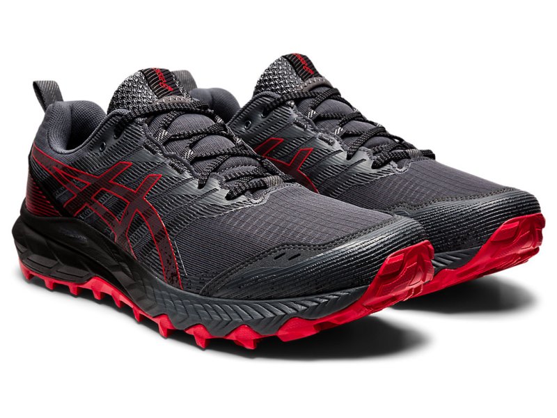 Asics Gel-trabuco 9 Tenisice Za Trčanje Muške Sive Crvene | RS5661-233