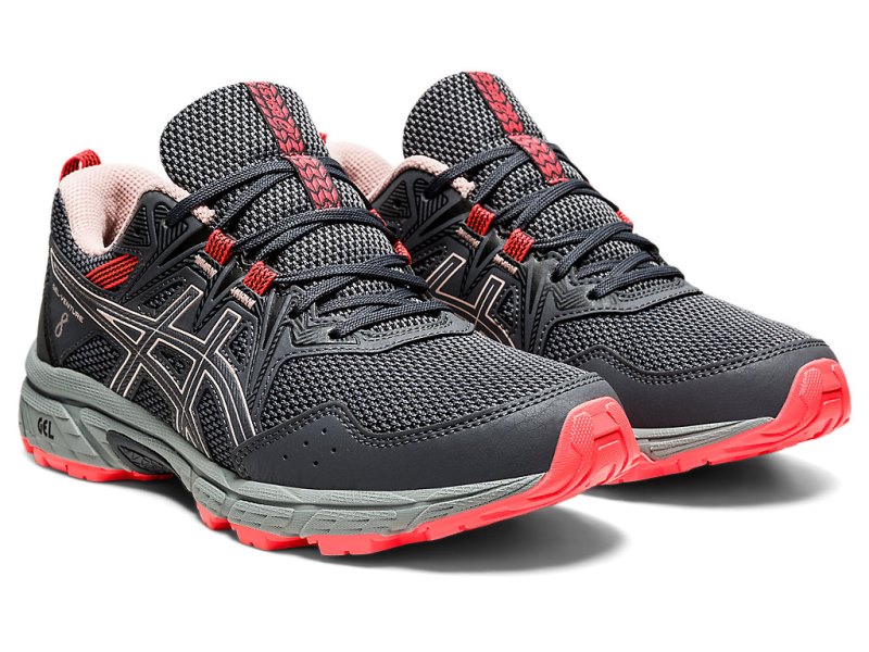 Asics Gel-ventuRE 8 (D) Tenisice Za Trčanje Ženske Sive Svijetlo Koraljne | RS2188-741