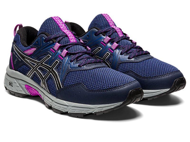 Asics Gel-ventuRE 8 (D) Tenisice Za Trčanje Ženske Crne Srebrne | RS6978-231