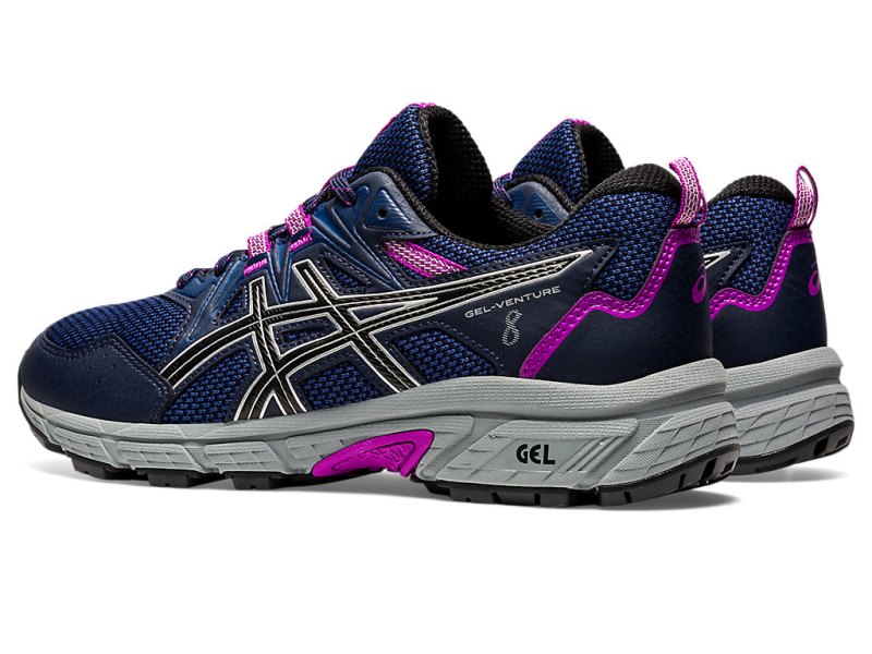 Asics Gel-ventuRE 8 (D) Tenisice Za Trčanje Ženske Crne Srebrne | RS6978-231