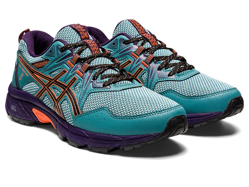 Asics Gel-ventuRE 8 Tenisice Za Trčanje Ženske Svijetlo Plave Tamno Zelene Narančaste | RS5286-158