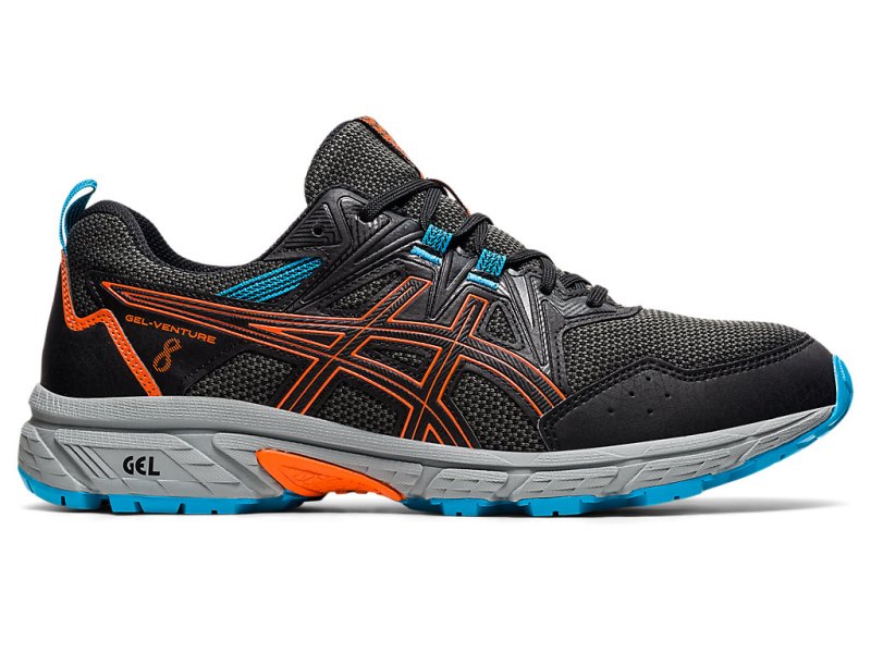 Asics Gel-ventuRE 8 Tenisice Za Trčanje Muške Crne Zlatne Narančaste | RS7365-107