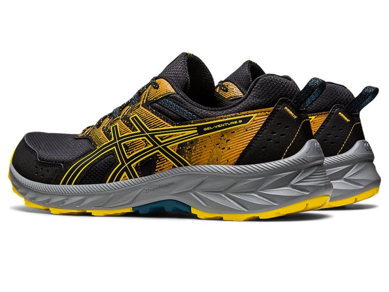 Asics Gel-ventuRE 9 Tenisiće Muške Crne Zlatne Žute | RS7417-481