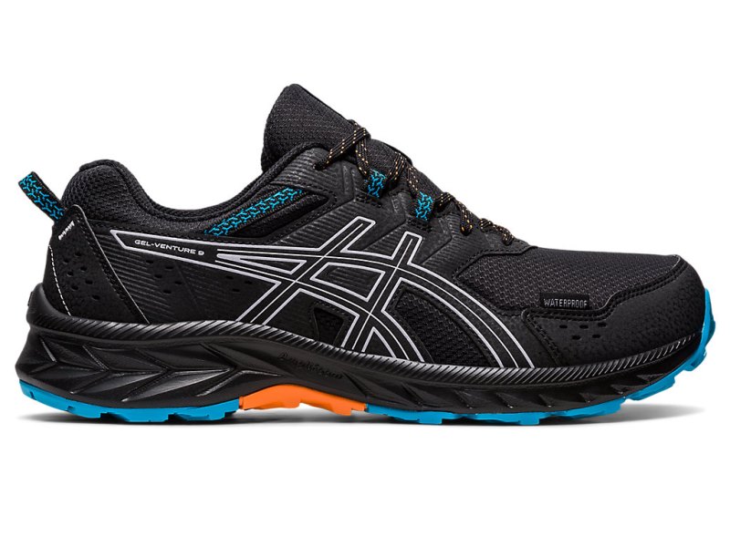 Asics Gel-ventuRE 9 Waterproof Tenisiće Muške Crne Ljubičaste | RS1311-874