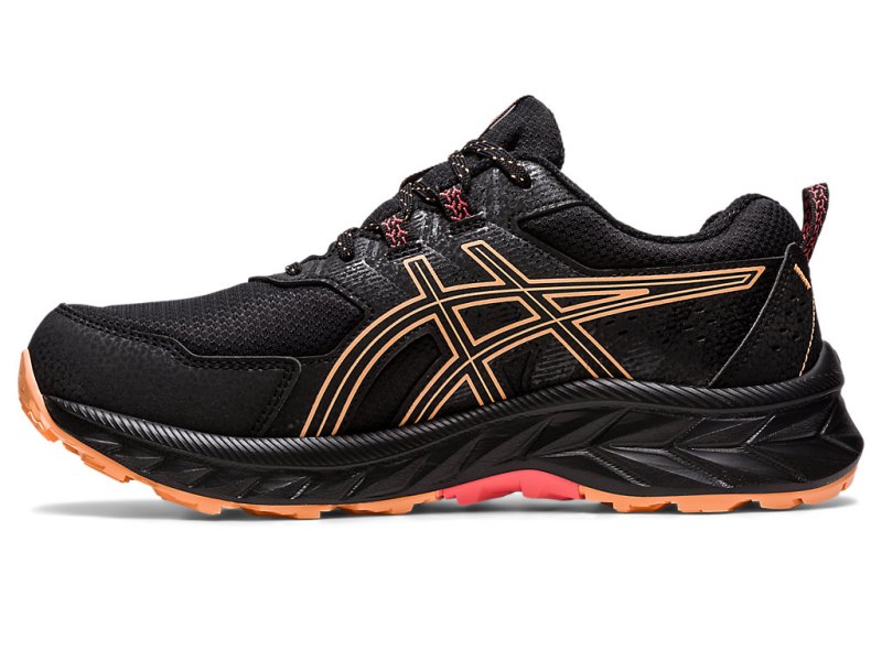 Asics Gel-ventuRE 9 Waterproof Tenisiće Ženske Crne Svijetlo Narančaste | RS4890-830