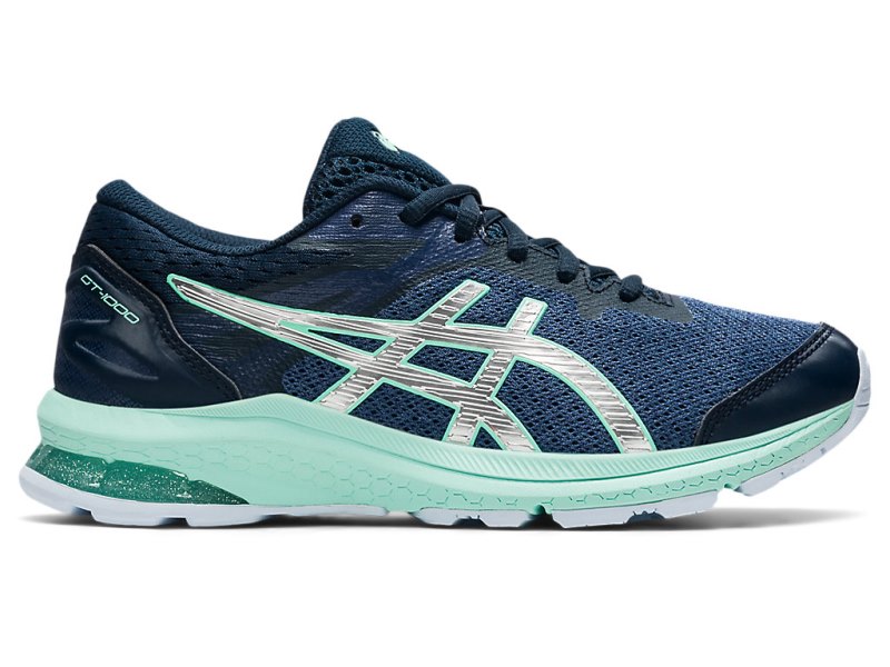 Asics Gt-1000 10 Tenisiće Dječje Plave Srebrne | RS2292-041