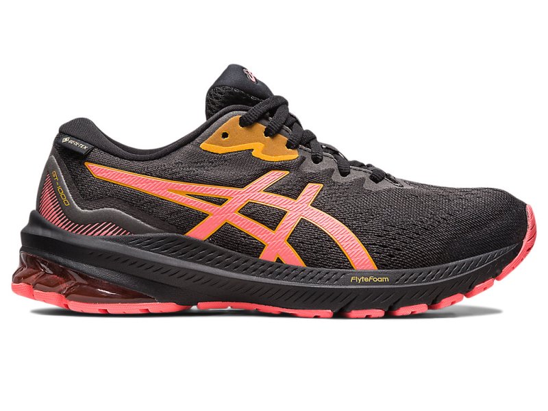 Asics Gt-1000 11 GTX Tenisiće Ženske Crne Koraljne | RS7368-173