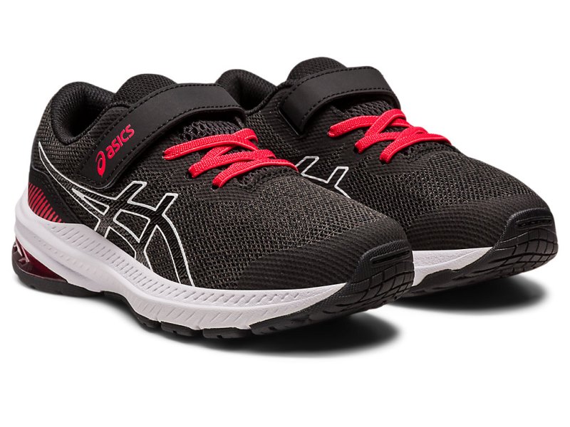 Asics Gt-1000 11 Sports Patike Dječje Crne Crvene | RS3776-844