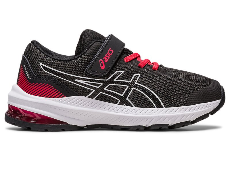 Asics Gt-1000 11 Sports Patike Dječje Crne Crvene | RS3776-844