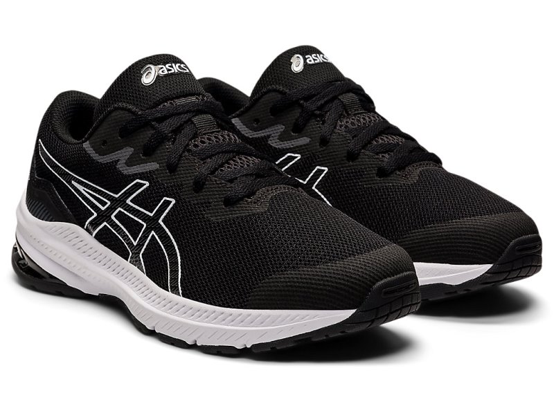 Asics Gt-1000 11 Sports Patike Dječje Crne Bijele | RS3822-438