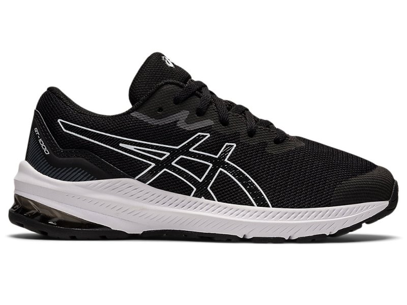 Asics Gt-1000 11 Sports Patike Dječje Crne Bijele | RS3822-438