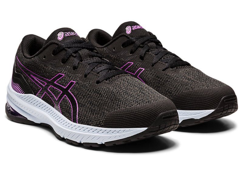 Asics Gt-1000 11 Sports Patike Dječje Tamno Sive Ljubičaste | RS0436-774