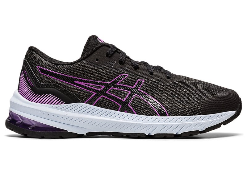 Asics Gt-1000 11 Sports Patike Dječje Tamno Sive Ljubičaste | RS0436-774