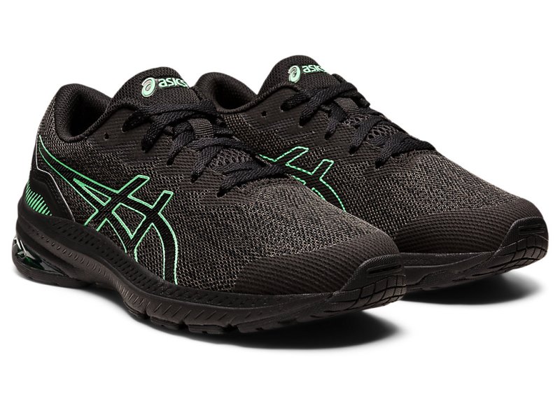 Asics Gt-1000 11 Sports Patike Dječje Tamno Sive Tirkizne | RS1543-328