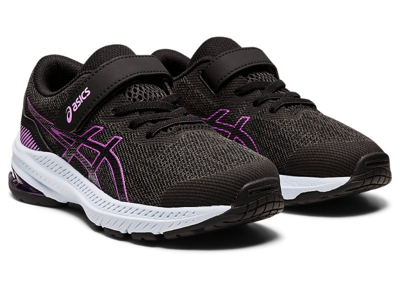 Asics Gt-1000 11 Sports Patike Dječje Tamno Sive Ljubičaste | RS2886-773